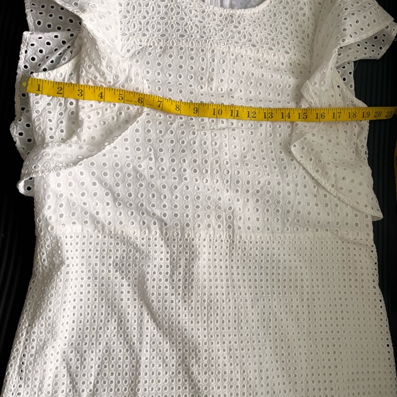 🍐 Mika & Gali Women's Calista White Eyelet dress - Picture 4 of 13